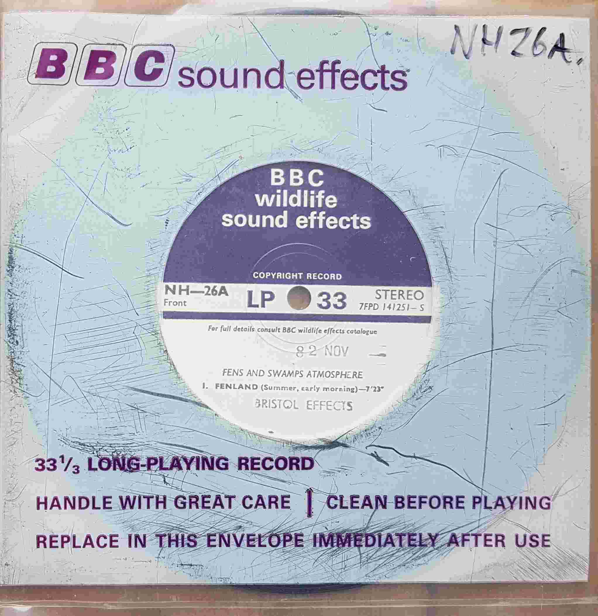 Picture of NH 26A Fens and swamps atmosphere / River atmosphere by artist Not registered from the BBC records and Tapes library